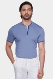 Mercerized cotton polo (Powder Blue)