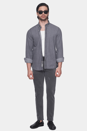The Versatile Denim Dress Shirt (Ash)