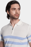 The Quarter Zip Mercerized Cotton Polo (Sunrise)