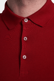 The Mercerized Cotton Polo (Cardinal Red)