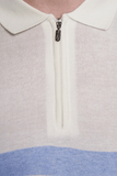 The Quarter Zip Mercerized Cotton Polo (Sunrise)