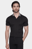 The Mercerized Cotton Polo (Crown Black)