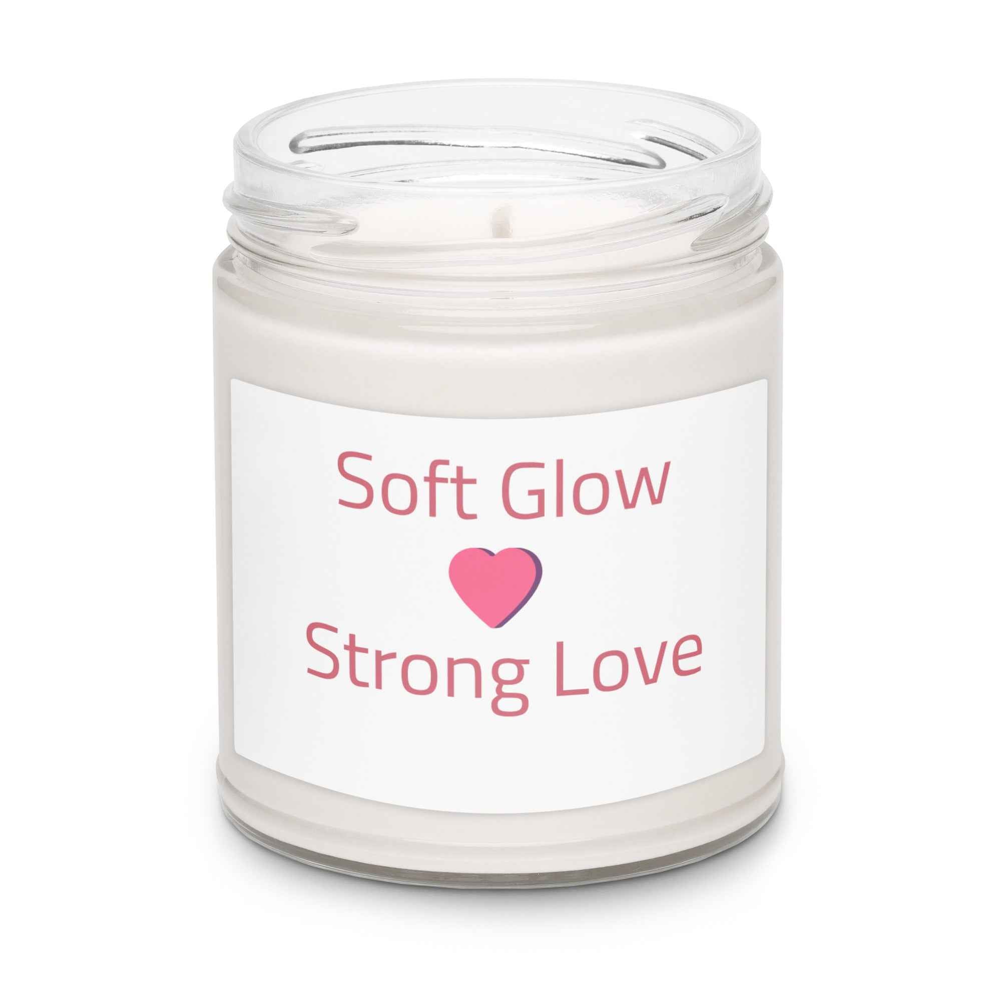 Serene Glow: Natural Soy Candle in Elegant Glass Jar