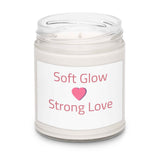 Serene Glow: Natural Soy Candle in Elegant Glass Jar