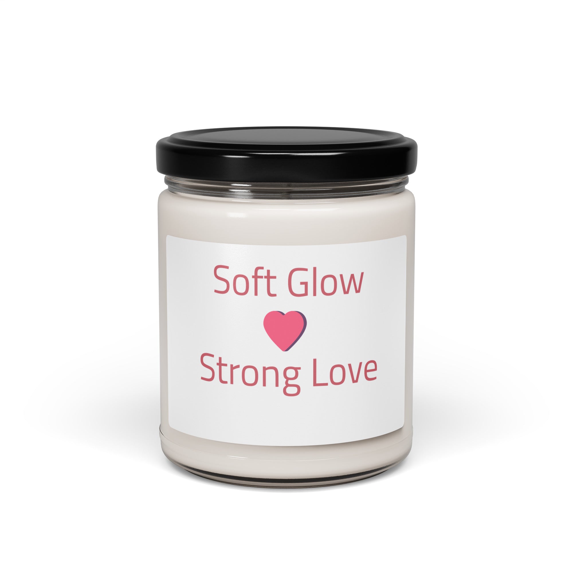 Serene Glow: Natural Soy Candle in Elegant Glass Jar