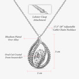 TRYNDI™ To My Darling WifeBirdcage Necklace With Authentic Swarovski Crystals