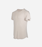 Bamboo Swift Curve-Hem T-Shirt - Heather Grey Sandstone