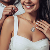 TRYNDI™ To My Darling WifeBirdcage Necklace With Authentic Swarovski Crystals