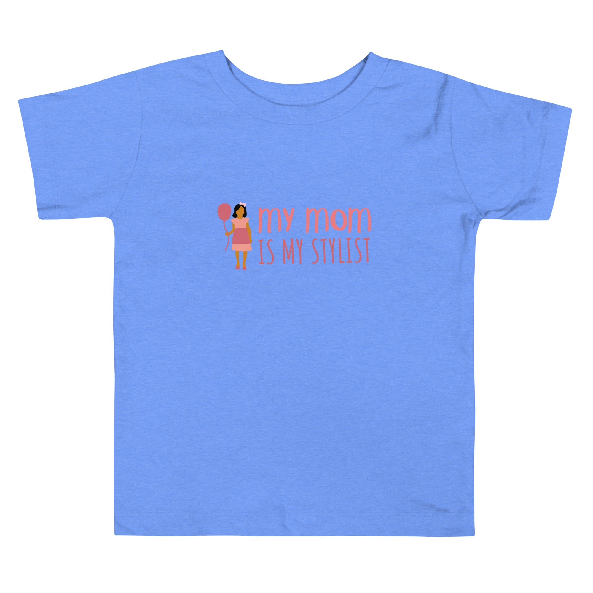 Toddler Short Sleeve Tee Heather Columbia Blue