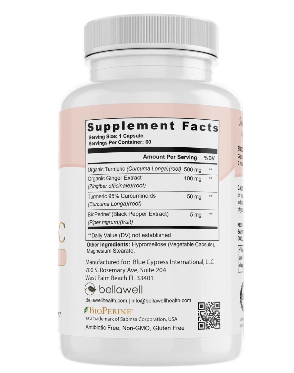 Turmeric & Ginger Formula - by Bellawell