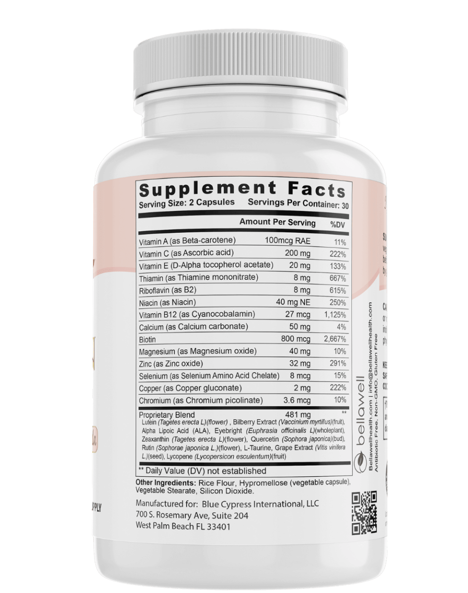 Vision Care - A Blend of Ingredients for Ocular Support by Bellawell