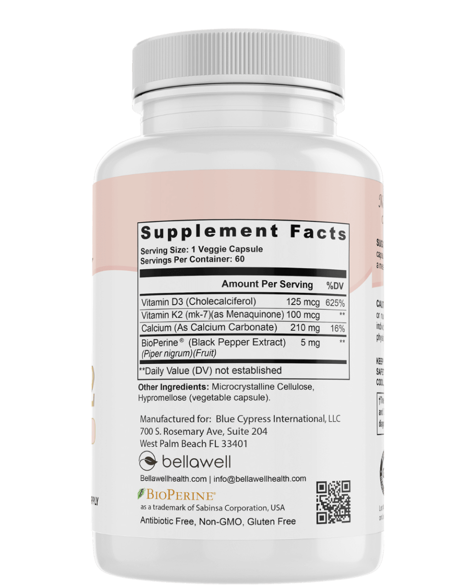 Vitamin D3 & K2 - Sunshine Boost by Bellawell