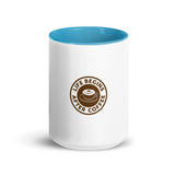 Print-On-Demand Custom Design Mug with Color Inside 15 oz Blue