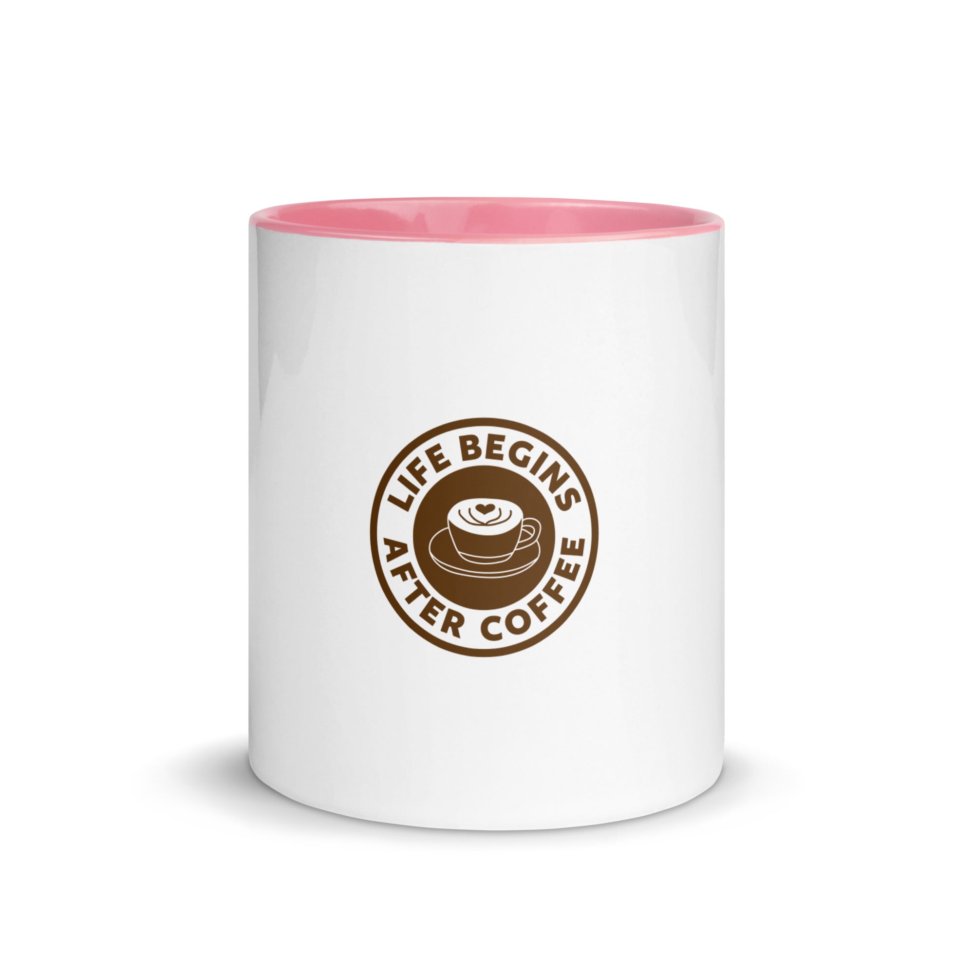 Print-On-Demand Custom Design Mug with Color Inside 11 oz Pink