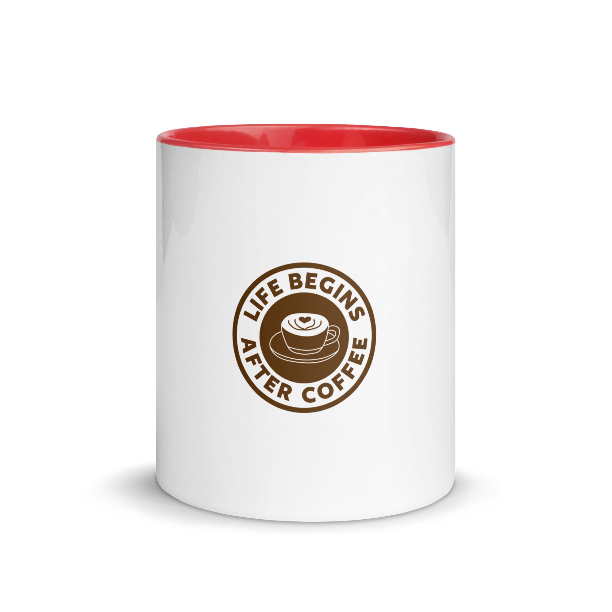Print-On-Demand Custom Design Mug with Color Inside 11 oz Red