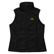 Women’s Columbia fleece vest with custom print design Black