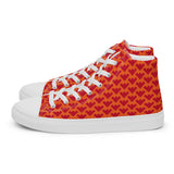 Women’s high top canvas shoes White
