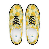 Women’s lace-up canvas shoes Black