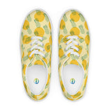 Women’s lace-up canvas shoes White